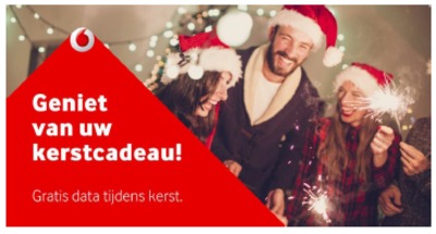 Vier Kerstmis met Vodafone: geniet van gratis dataverkeer op zowel Eerste als Tweede Kerstdag.